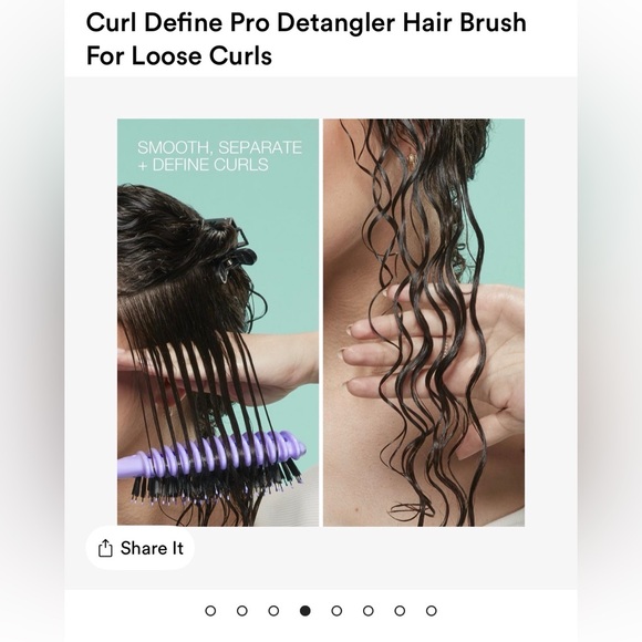 NWT - Conair Curl Define Pro Detangler Hair Brush (Large) - Picture 4 of 8